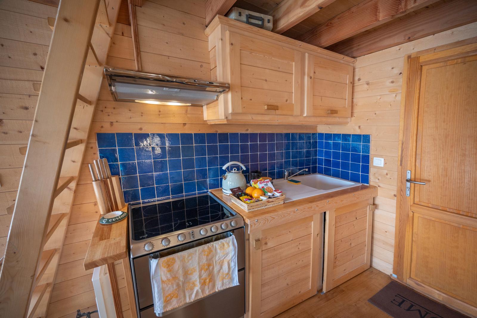 Beauchamps : domaine du Lieu Dieu, la cuisine de la cabane