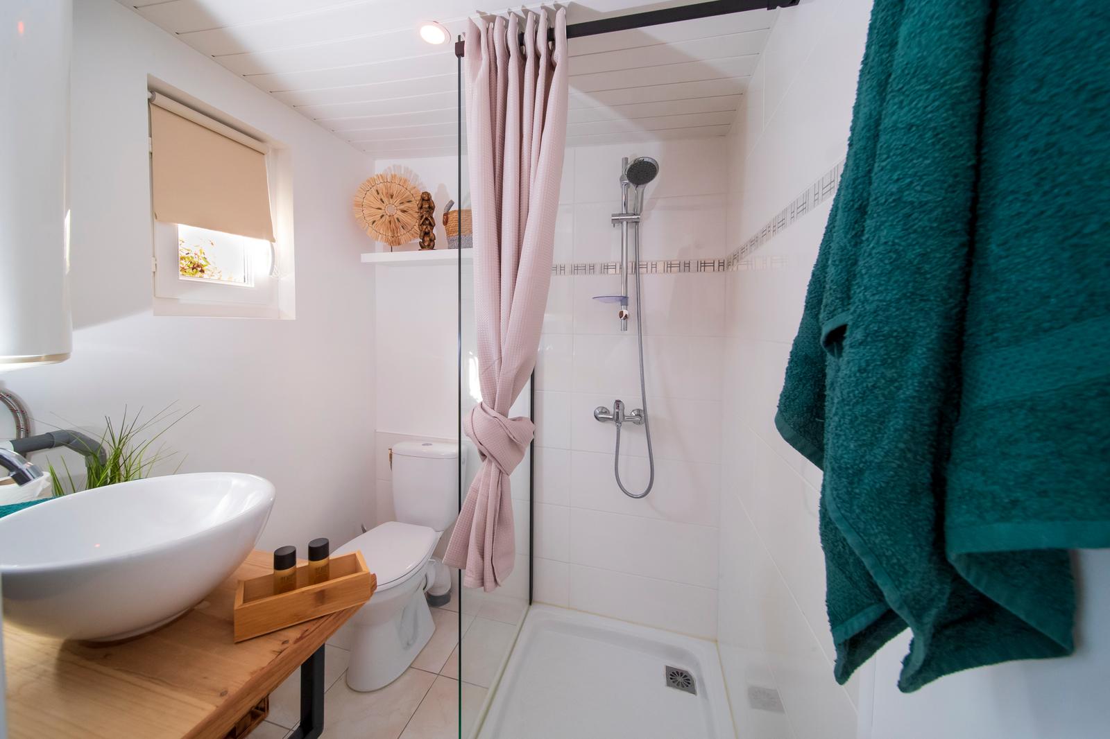 Quesnoy-le-Montant : gîte Le Bohème et Spa, la salle de bain 01