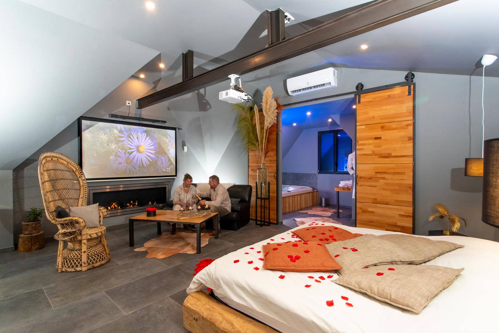 Saint-Aubin : au Cœur du Village, suite Aventure, la chambre 02