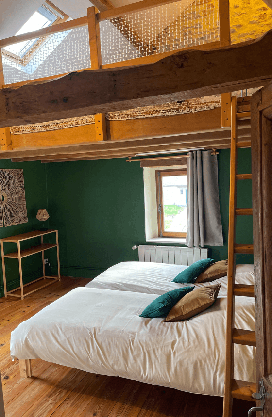 Baincthun : Gîte Saperlipopette chambre 03