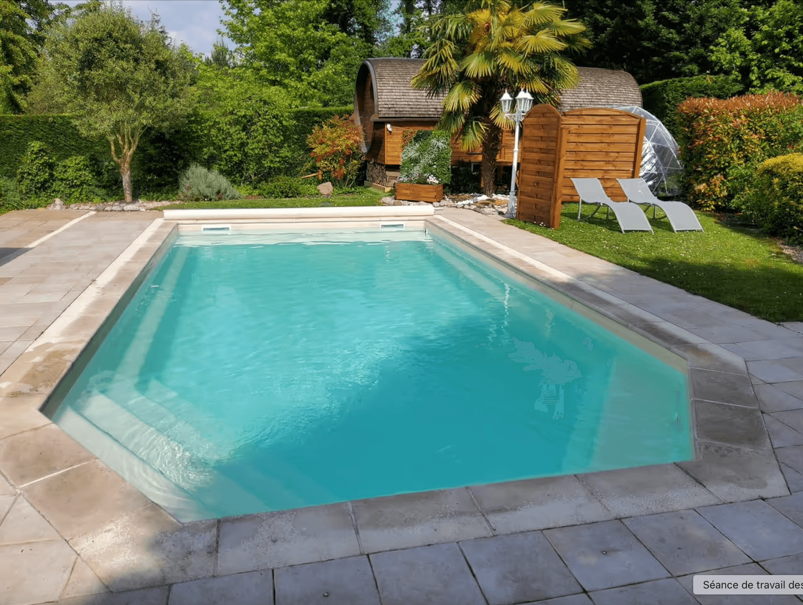 Blaincourt-les-Précy : La roulotte romantique - Piscine