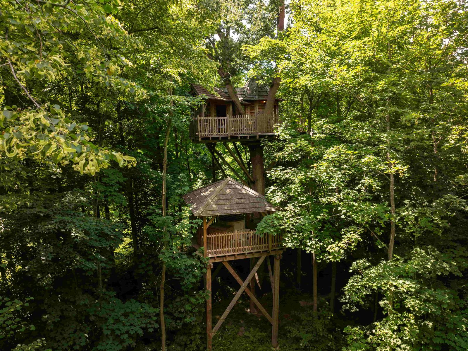 Raray : Cabanes des Grands Chênes - cabane spa Carpe Diem