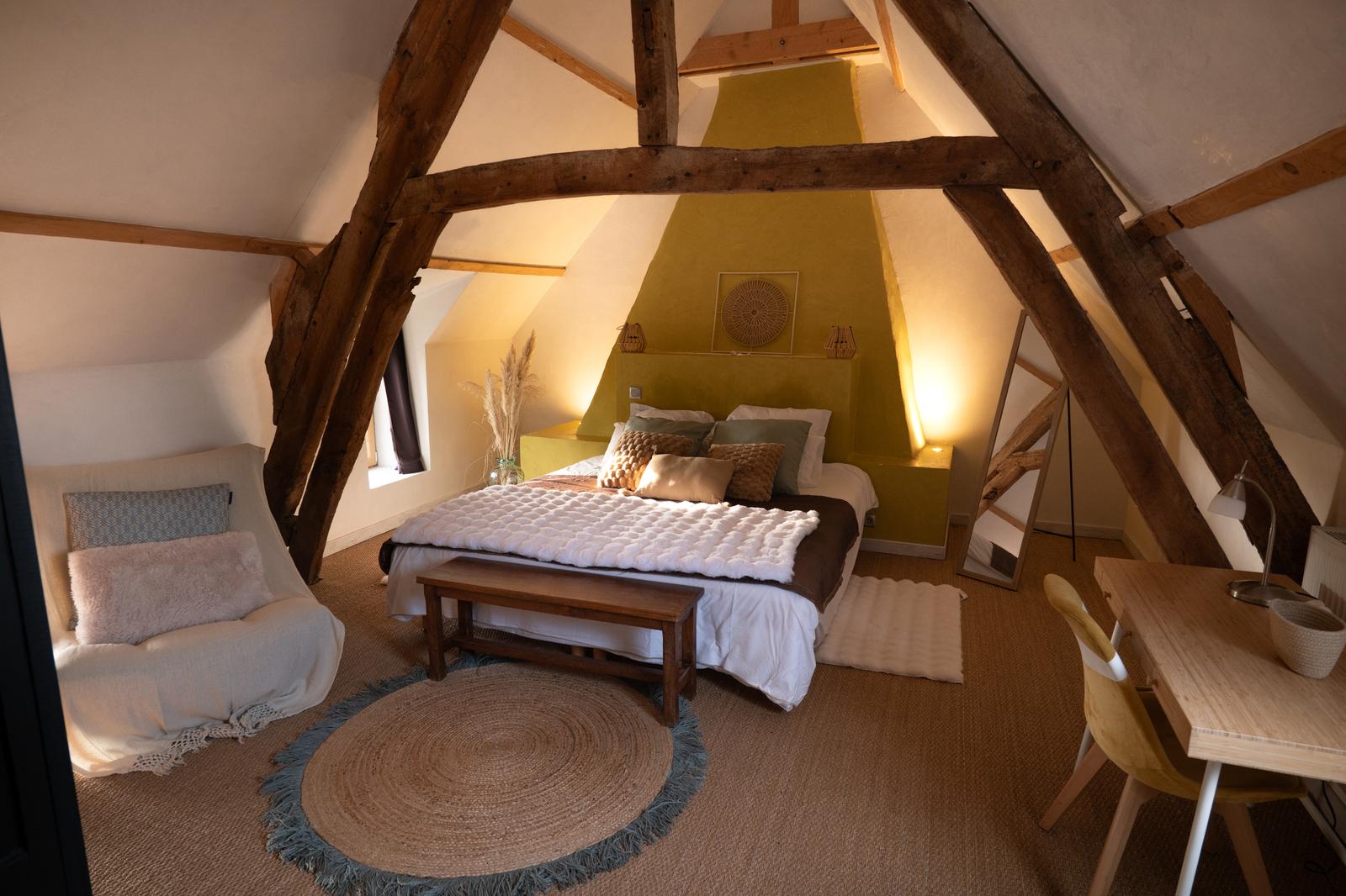 Wierre-Effroy : Ecodomaine le Verin - chambre 2 pigeonnier