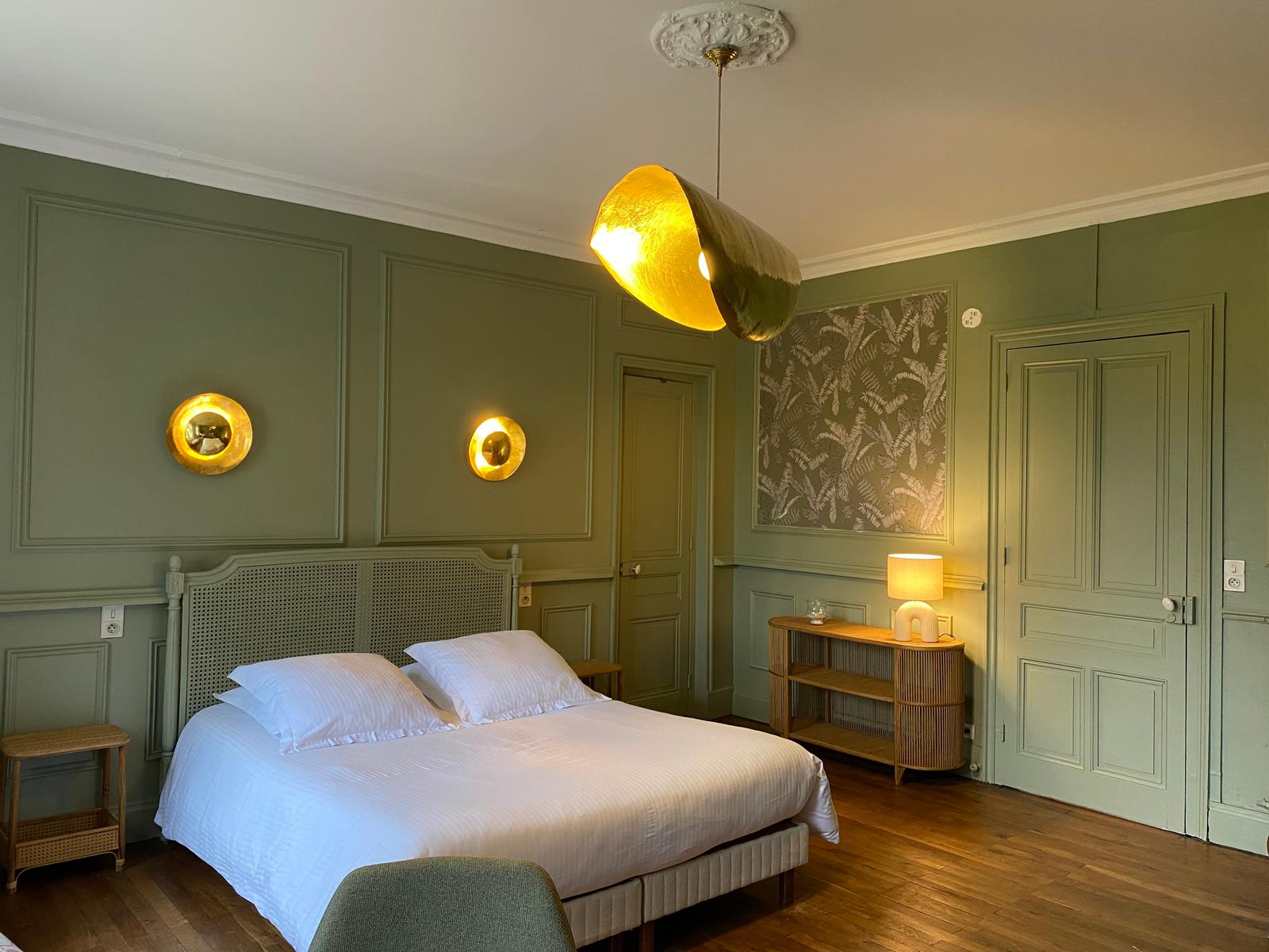 Omiécourt - Château d'Omiécourt : chambre Sauge des boissauge des bois 2