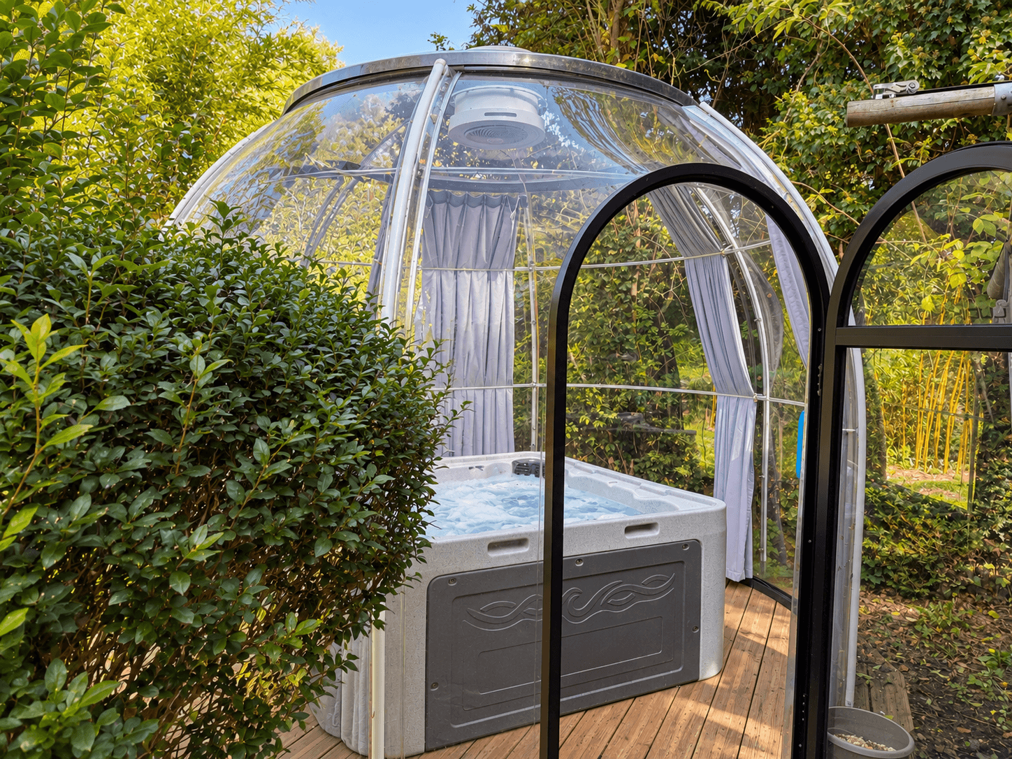 Bulle-spa tente safari Camping de la Trye7