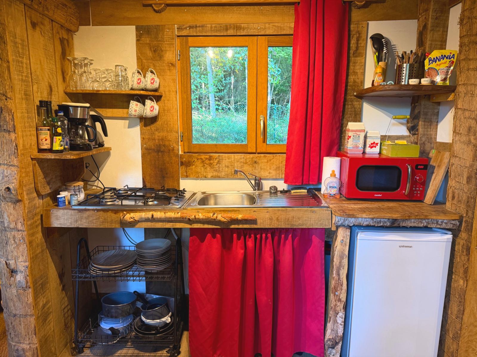 -Cabane Trappeur - Camping Coeur de la Forêt Pierrefonds -5