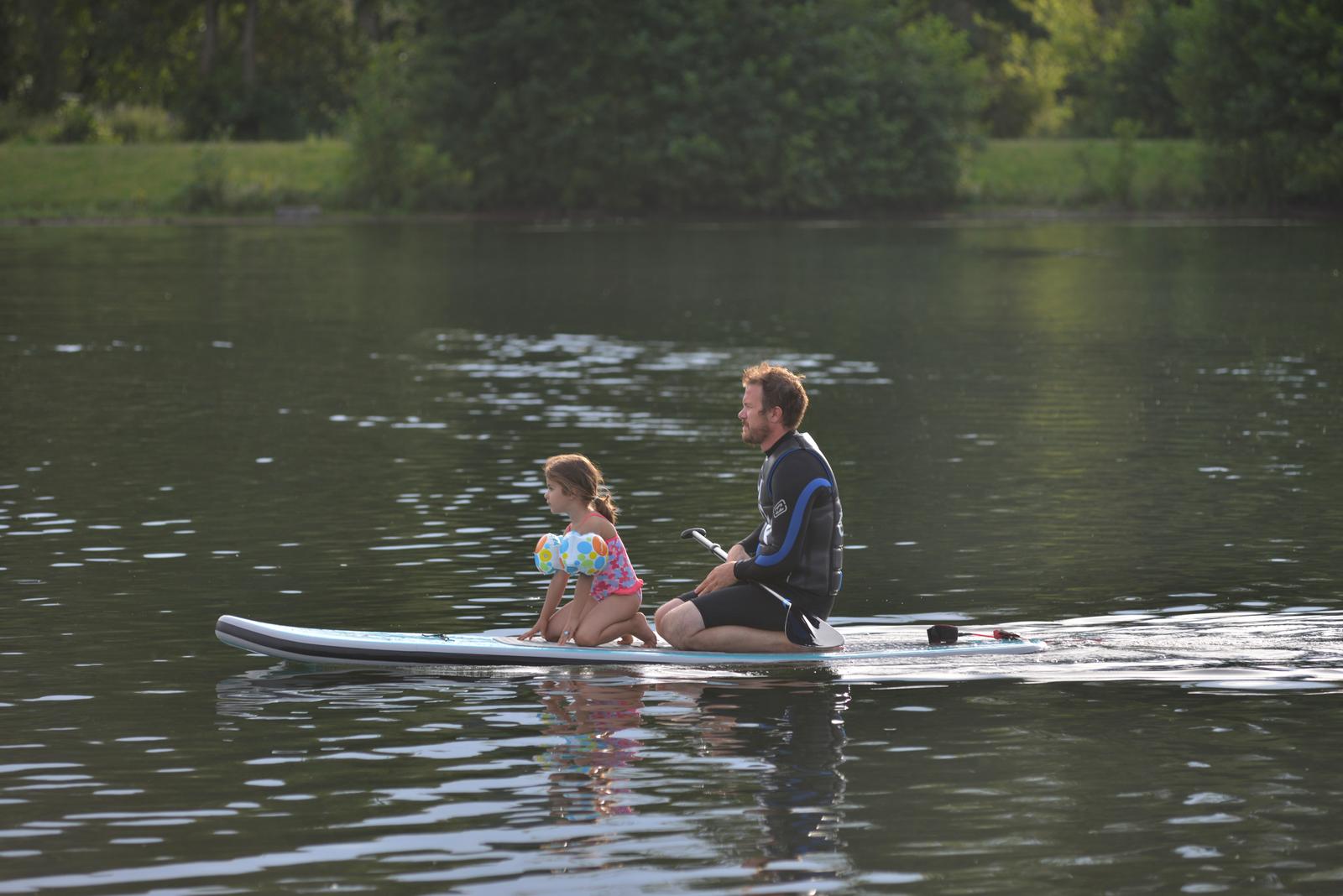 Beauchamps : stand up paddle sur l'étang