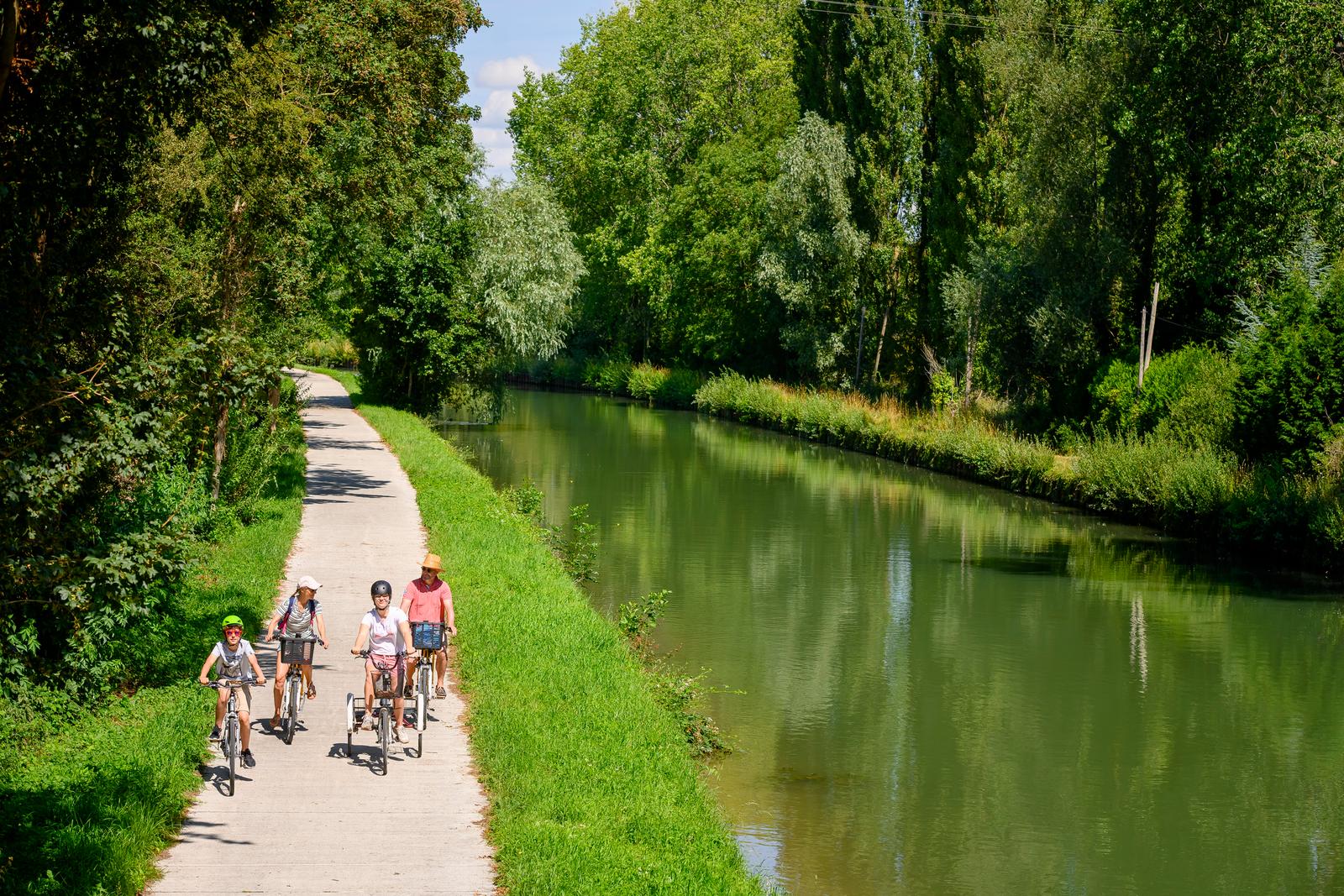 Saint-Venant : randonnée vélo en famille le long de la Lys