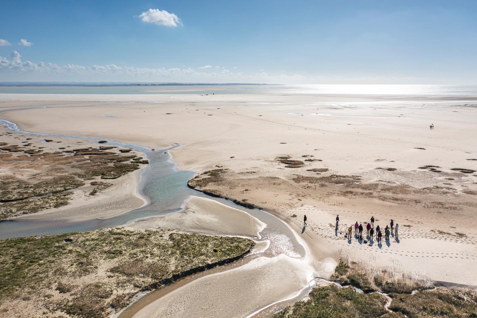 Baie de Somme : sortie nature "Soufflez en baie", vue aérienne 02