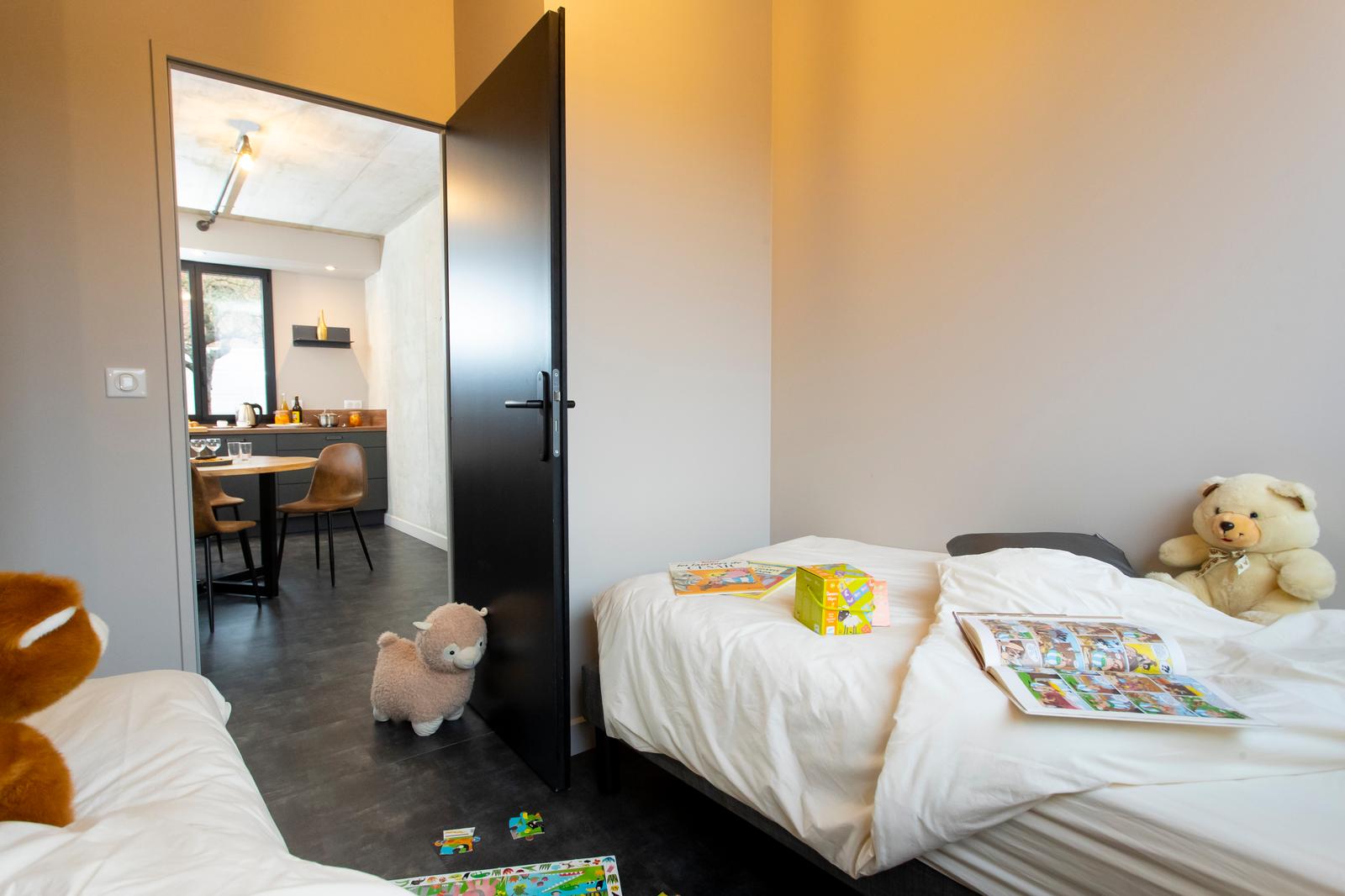 Saint-Aubin : au Cœur du Village, gite Atelier, la chambre 01