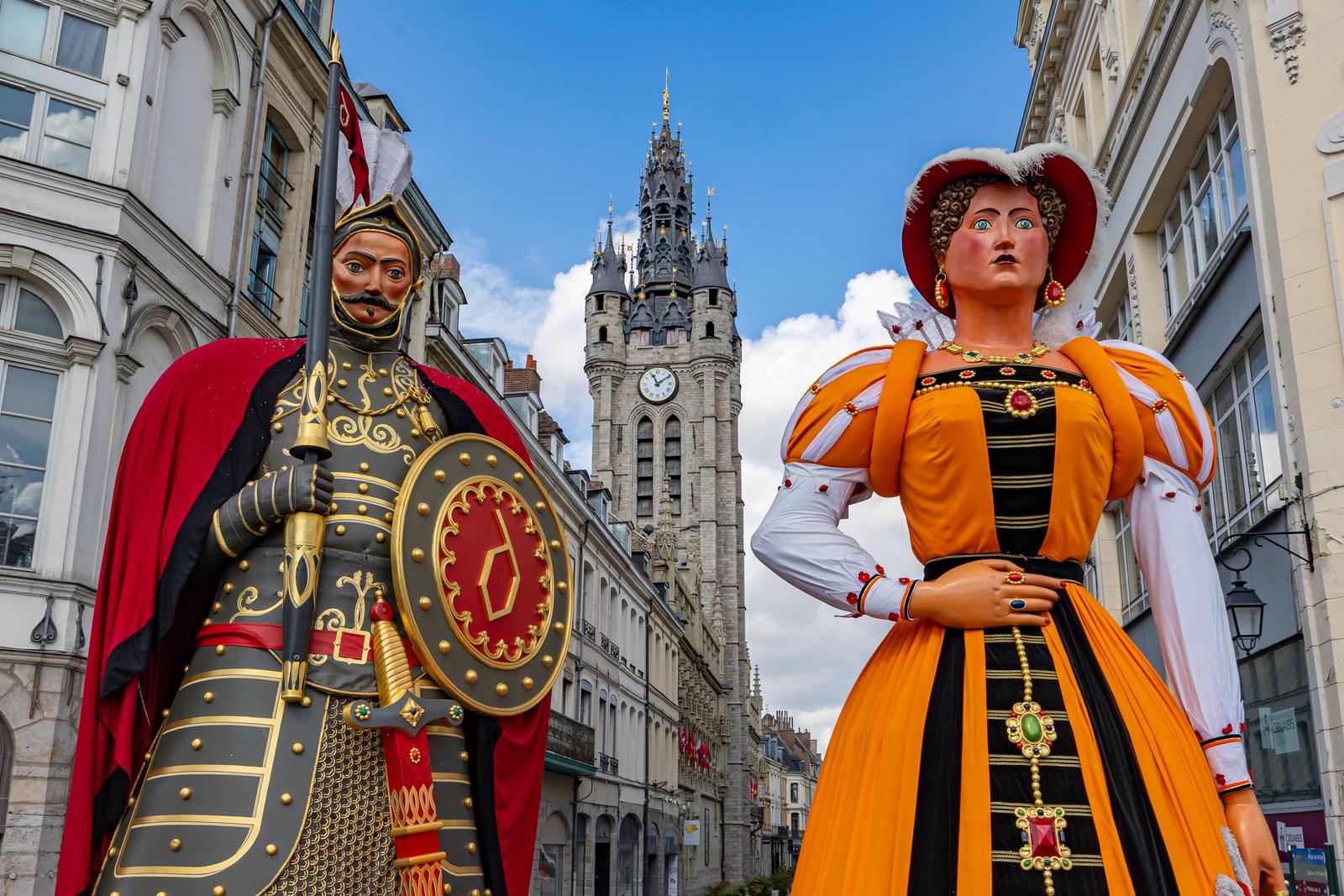 Douai : M. et Mme Gayant, géants de Douai