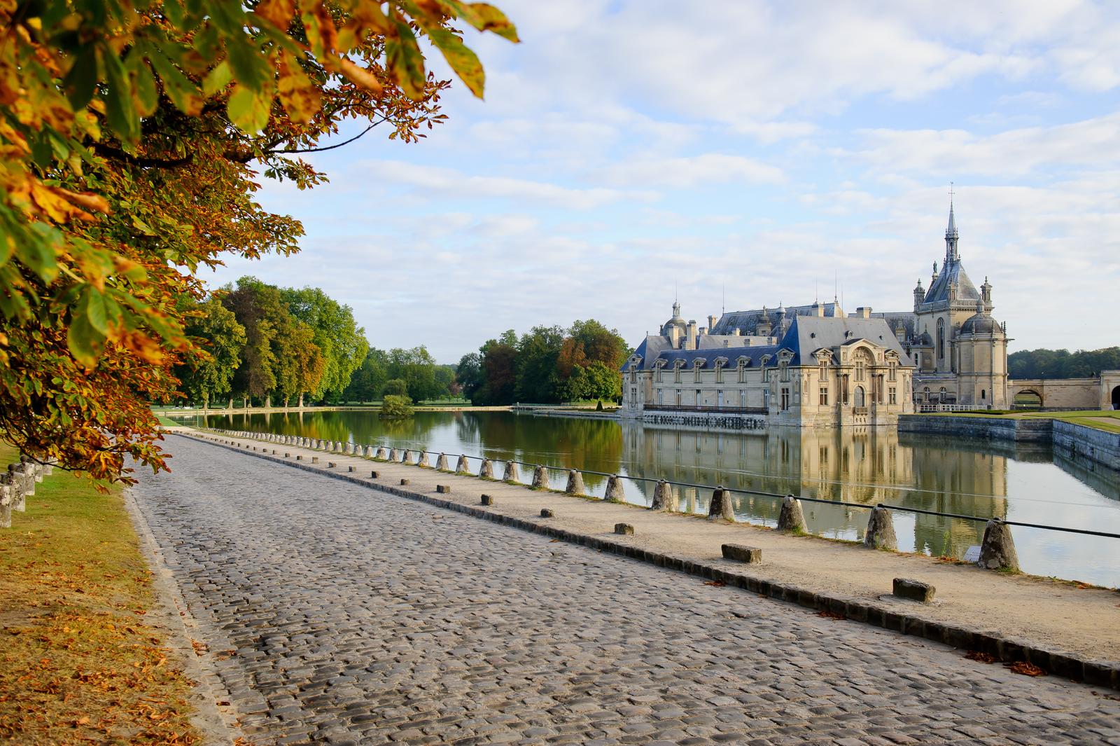 Chantilly : le château à l'automne