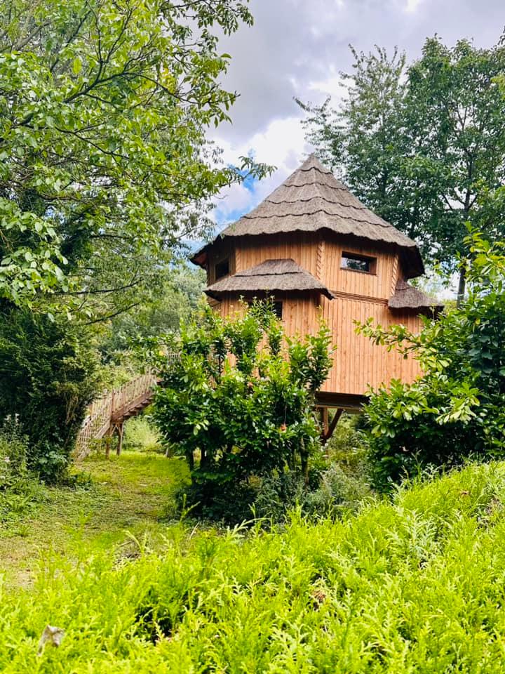 Roy-Boissy : camping Pause Vieux Moulin - cabane observatoire 63