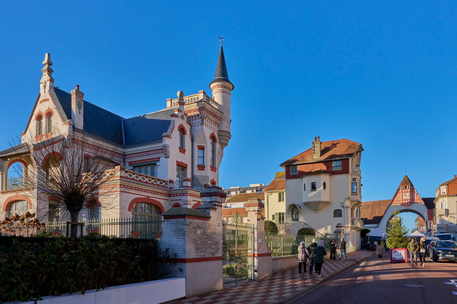 Le Touquet : villa le Castel rue de la Monnaie
