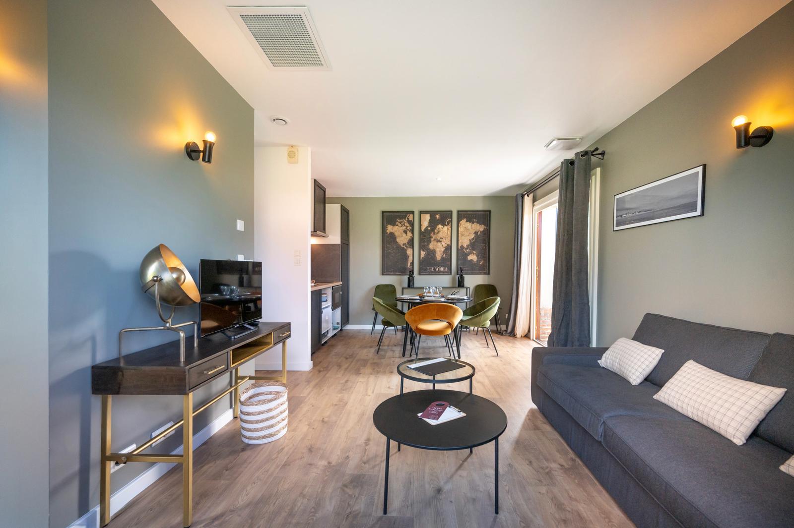 Quend-Plage : Le Fiacre - appartement Eléonore salon