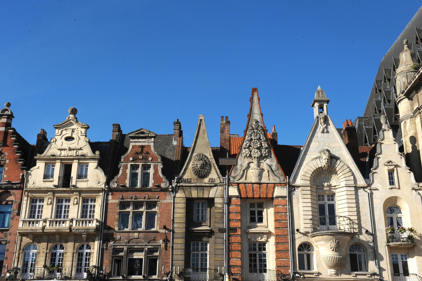 Béthune : façades de maisons