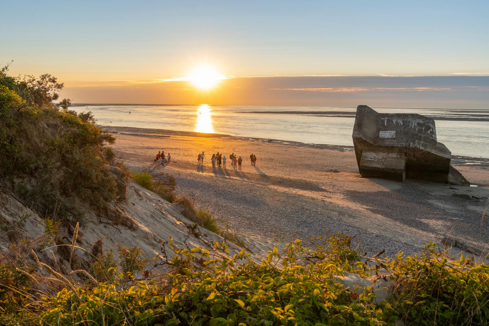 Le Hourdel : blockhaus sur la plage
