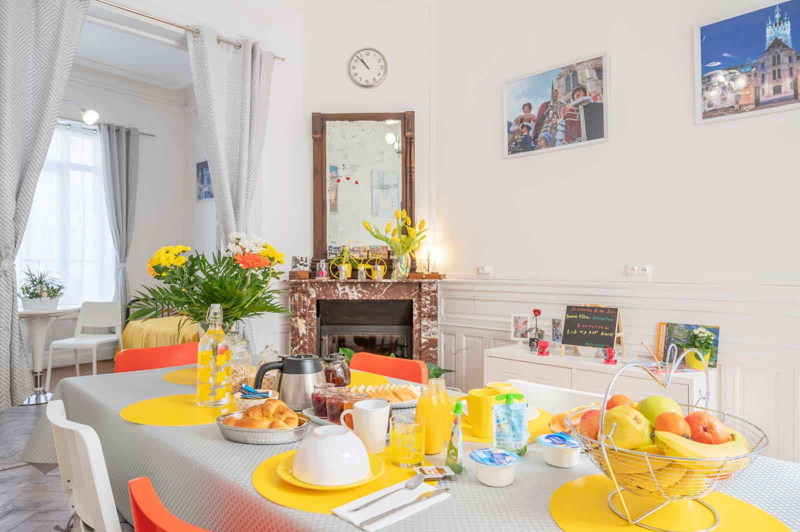Douai : My Art House : la salle du petit-déjeuner
